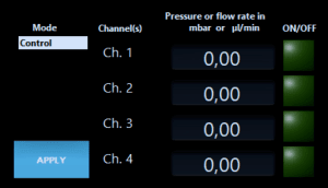 Bubble detector interface elveflow control