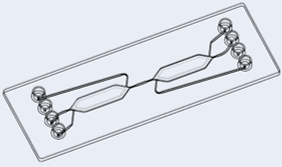 Microfluidic ChipShop fluidic 688