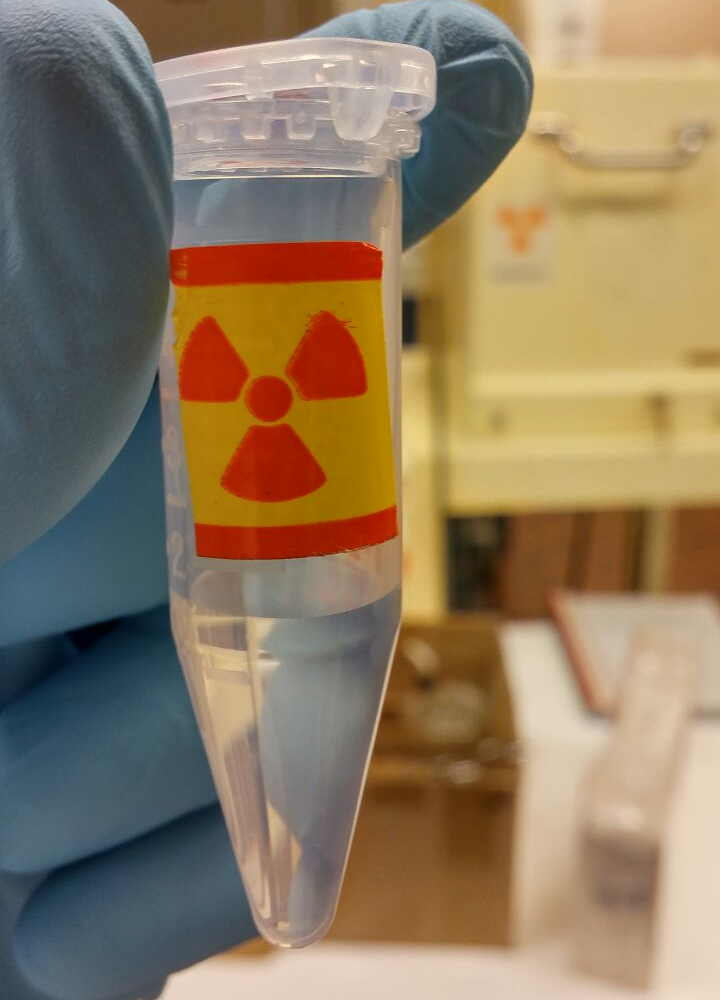 Radiopharmaceutical for radioactive handling