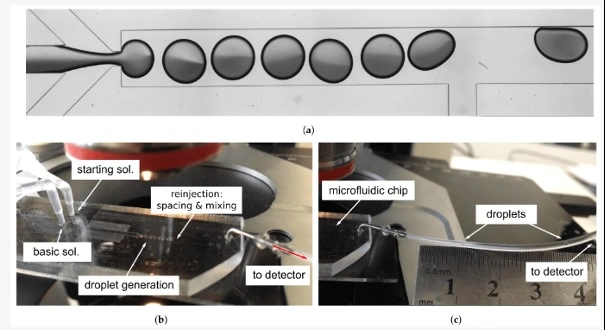 Droplet flow reactor