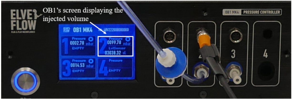 OB1 with volume sensor