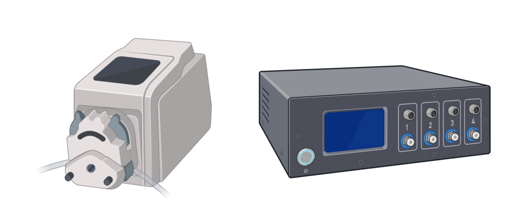 Peristaltic pump vs flow controller