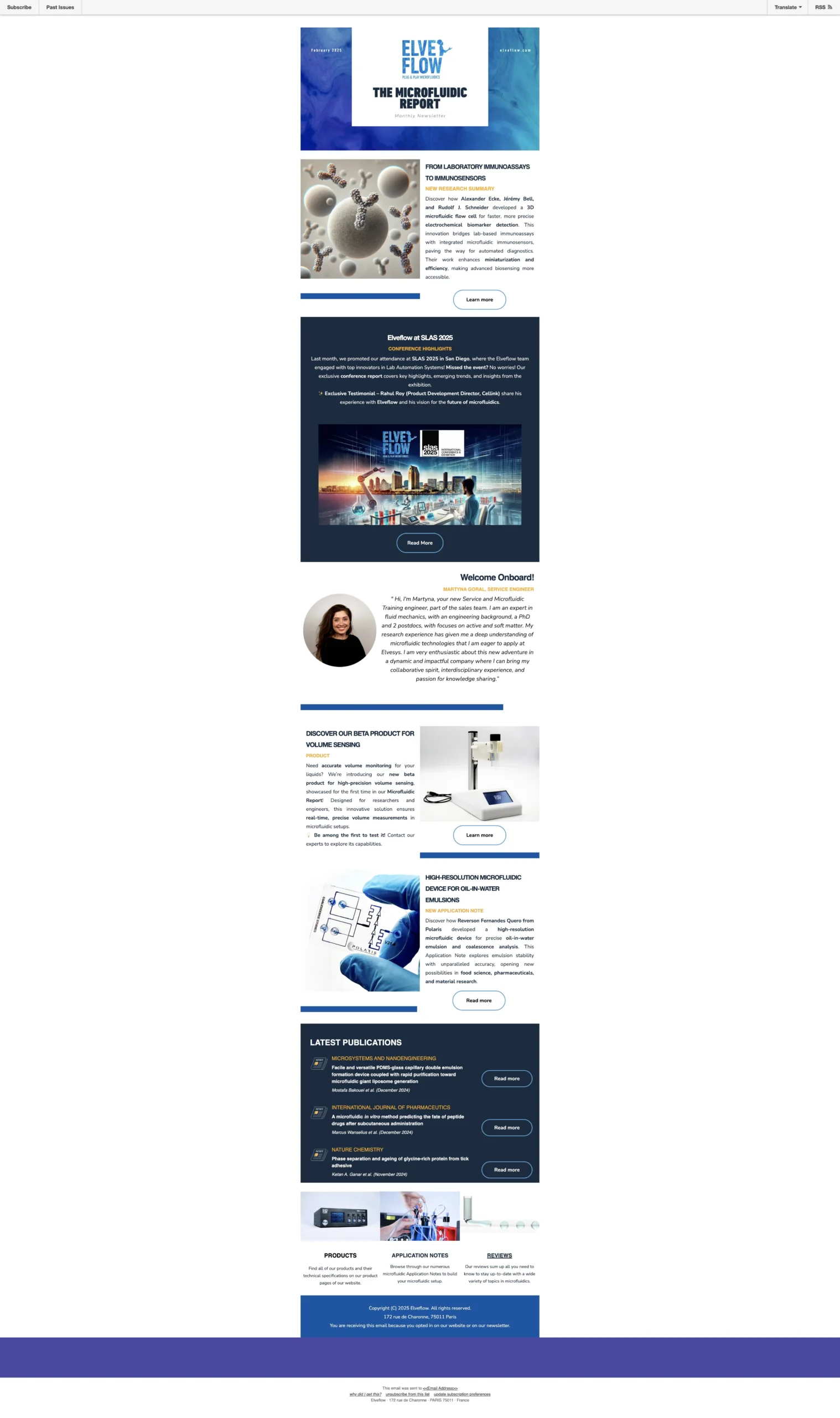 Newsletter Février Elveflow
