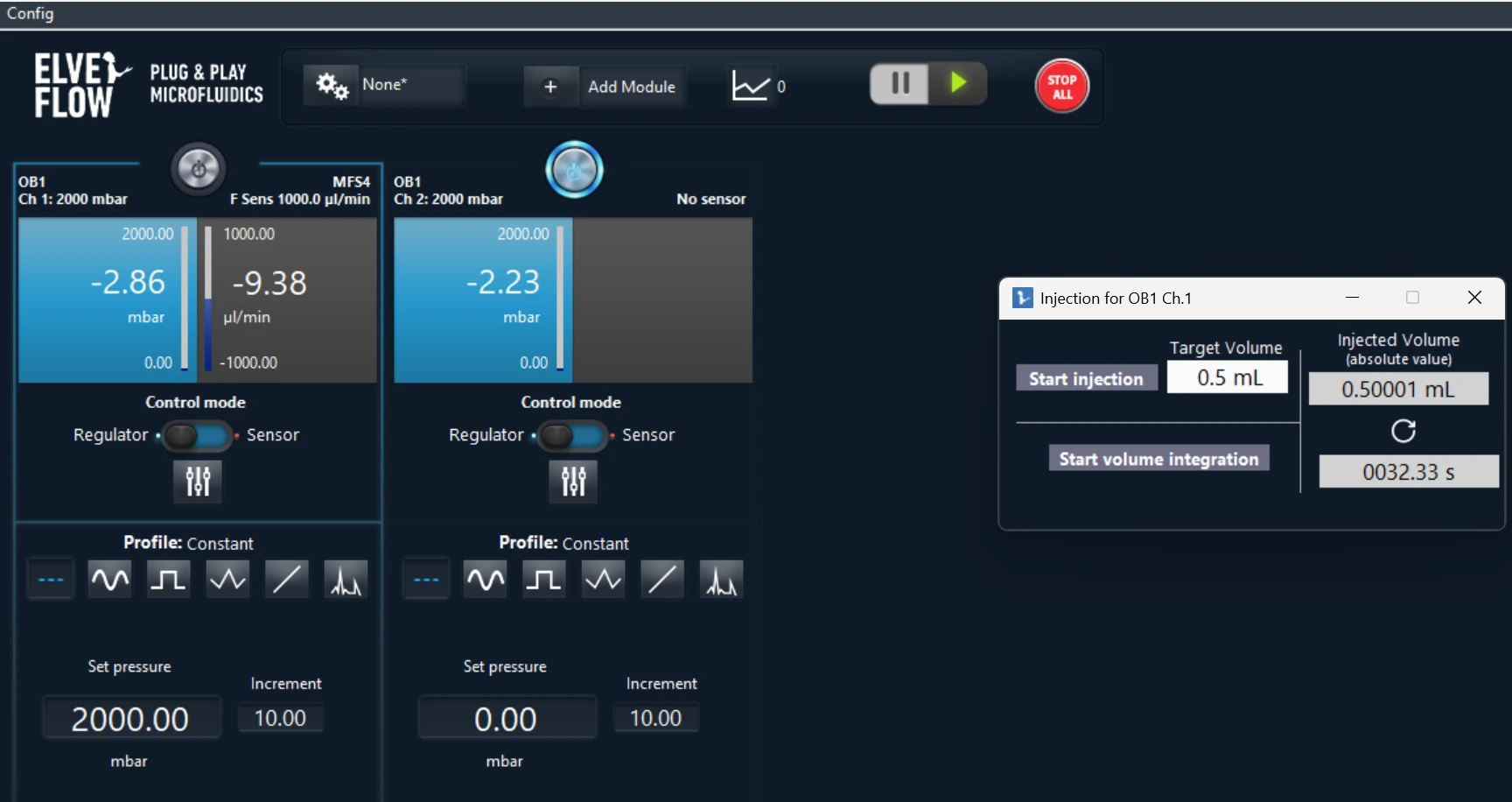 Volume Injected by Volume Injection mode on ESI Software