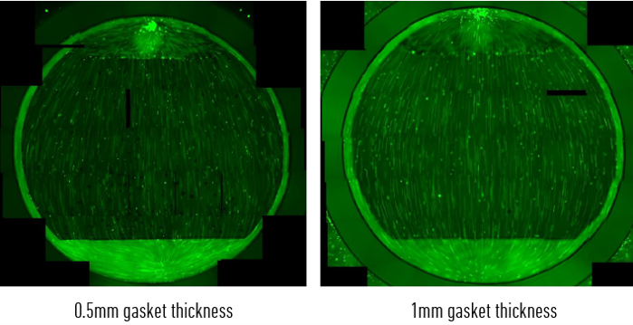 microscopic image shear stress modulation